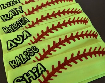 Personalized Softball Headband: Team Name, Custom Colors
