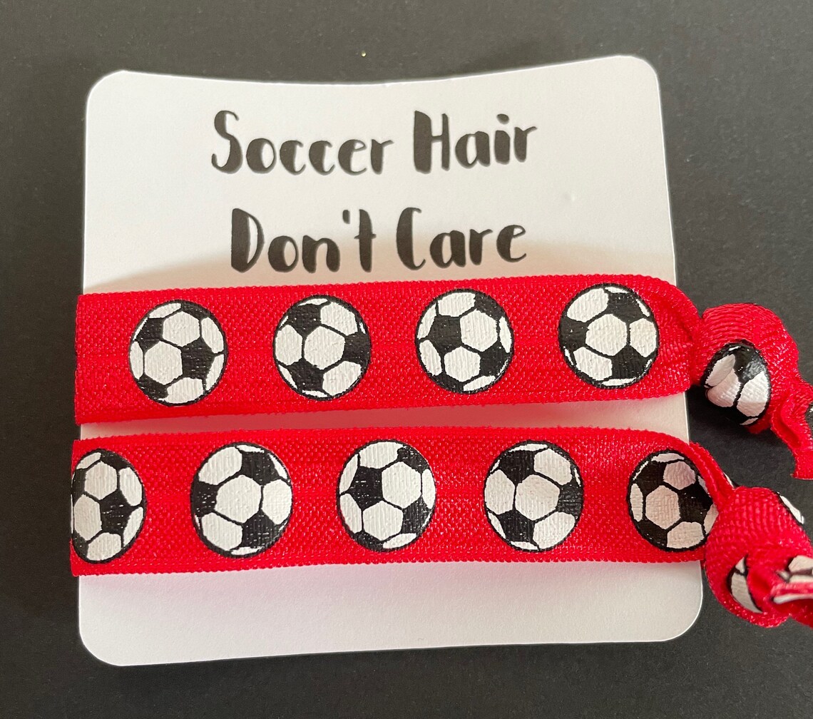 Soccer Hair Dont Care Hair Tie Set - Etsy