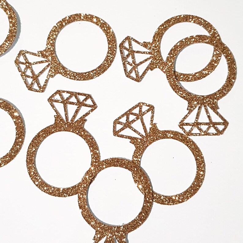 Engagement Ring Confetti Wedding Ring Confetti Diamond Etsy