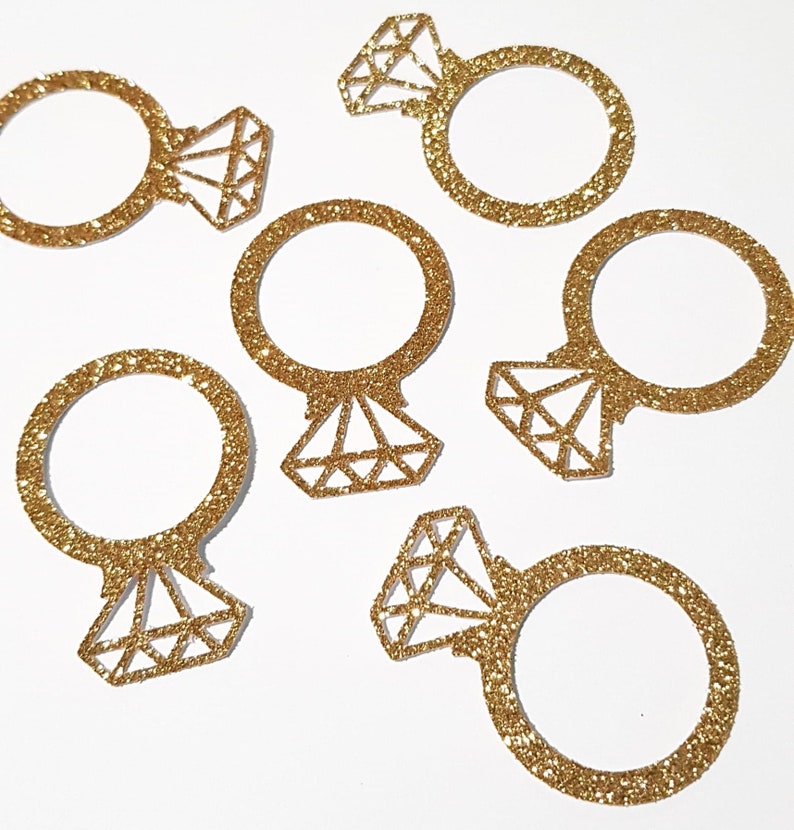 Engagement Ring Confetti Wedding Ring Confetti Diamond Etsy