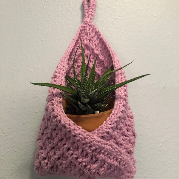 Knit Hanging Basket Etsy