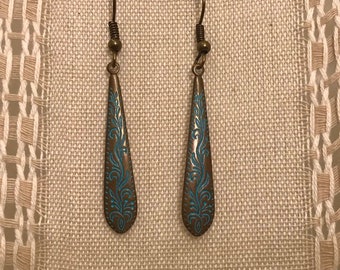 Bronze Boho Drop Earrings