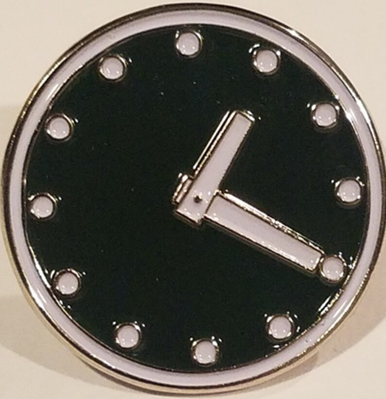 Chicago Cubs Enamel Hat Pin Wrigley Field GREEN CLOCK Metal Etsy