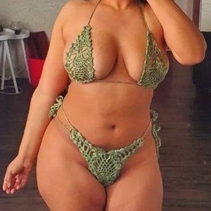 Crochet Bikini, Crochet Bikini Set, Crochet Bathing Suit, Crochet Swimsuit, Crochet Lingerie, Crochet Sexy Bikini,  Crochet Lacy Bikini