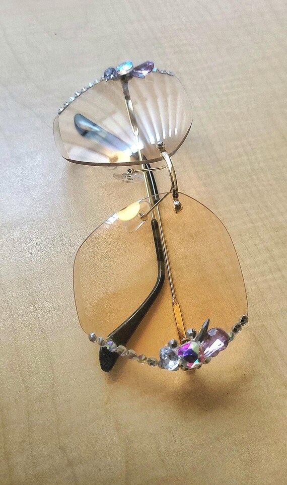 JUICY COUTURE frameless sunglasses with crystal rhinestones embellished. Juicy Couture CANDY/S Sunglasses | FREE Shipping - SOLD OUT main image 4