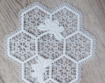 Honeycomb Lace Doily