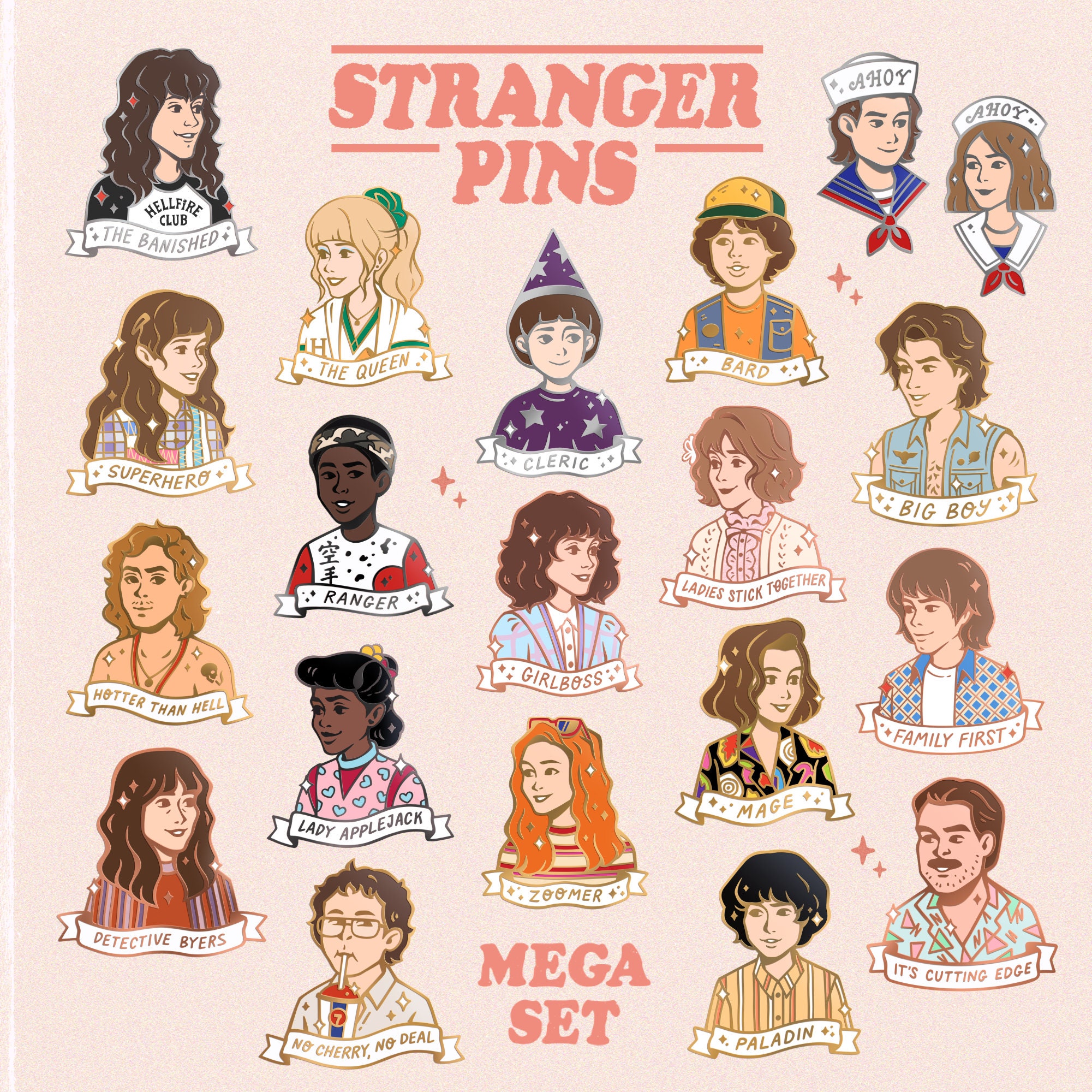 STRANGER THINGS Character Card & Stickers WILL BYERS ST-7, 7 of 20 & 7 of 10