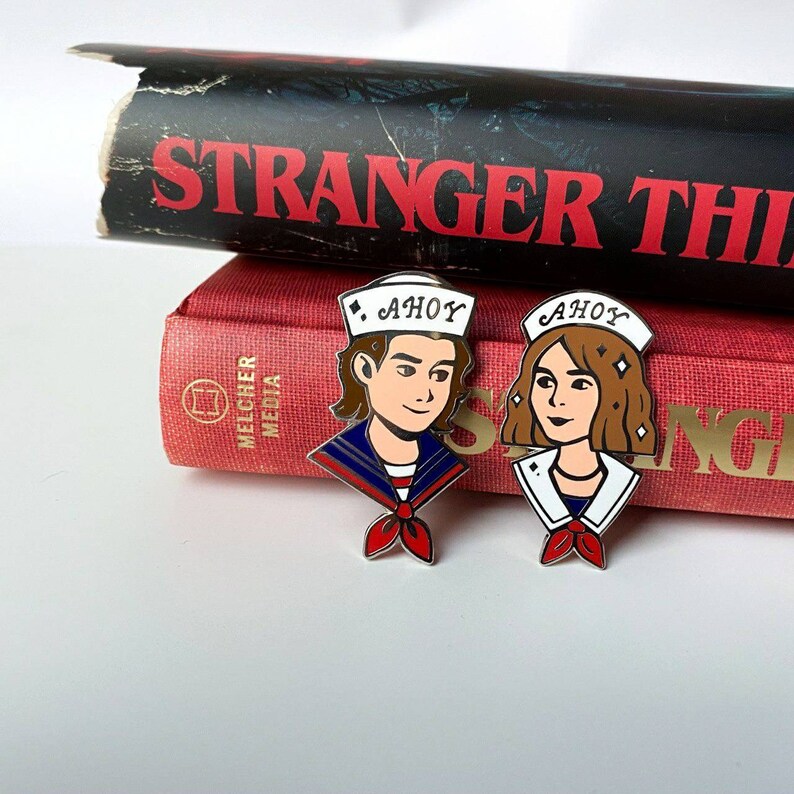 Stranger Things Enamel Pins Set Season 3 Etsy Stranger Things Enamel Pins Set Season 3 Etsy