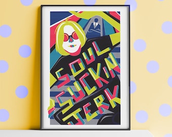 BECK Mellow Gold Soul Suckin' Jerk Screen printed Poster