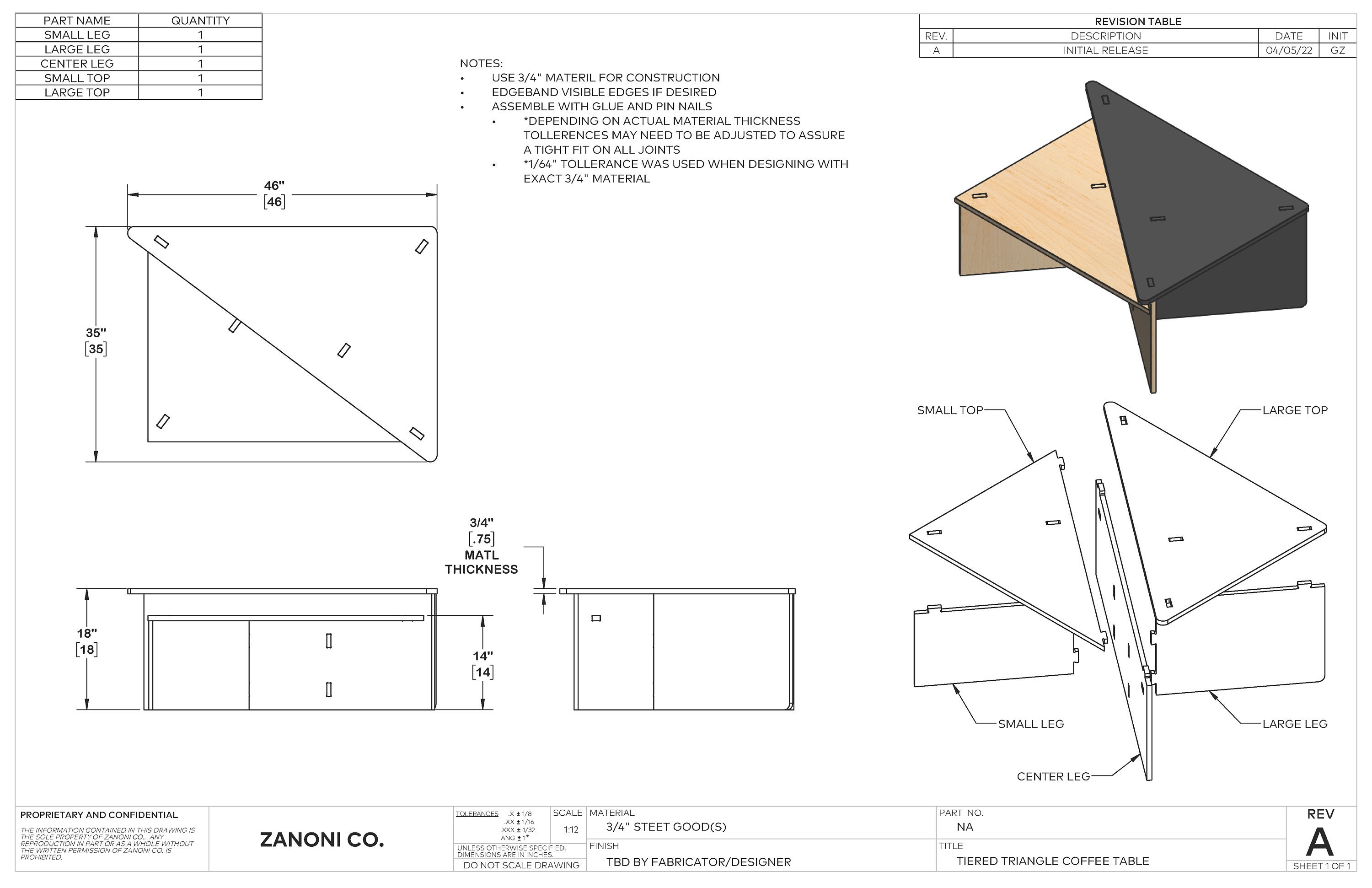 CNC Plywood Triangle Coffee Table Plans Furniture Plans Vector Files X