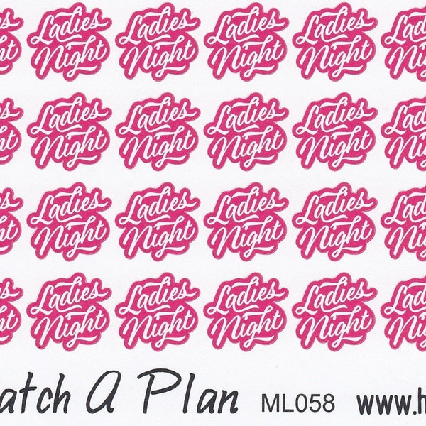 Ladies Night Planner Stickers | Girls Night Out | Use in Erin Condren Life Planner or Happy Planner | Bachelorette Party | ML058