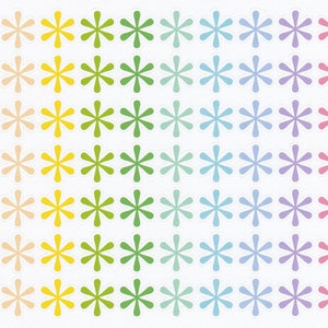 May include: A sheet of 50 colorful star stickers in shades of pink, orange, yellow, green, blue, purple, and red. The stickers are arranged in rows of 10. The text "Hatch a Plan" is printed on the right side of the sheet.