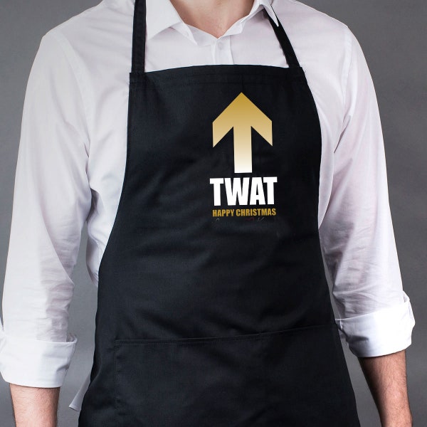 Twat Personalised Apron - Daddy Grandad Step Dad Husband Boyfriend Fiancee - Gift Present Funny Rude Joke Birthday Christmas Fathers Day