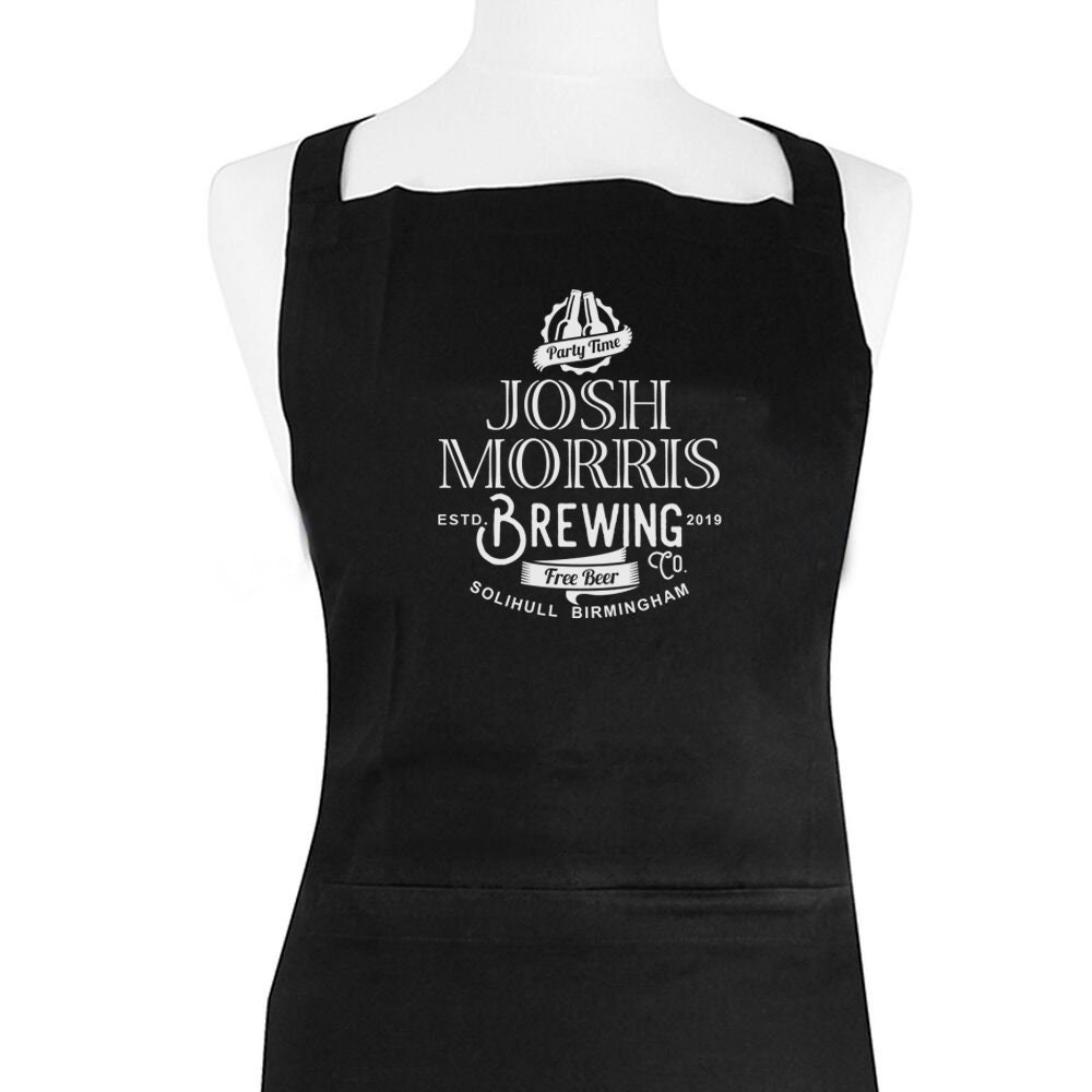 Brewing Beer King Personalised Name Apron Grandad Dad Step Etsy UK