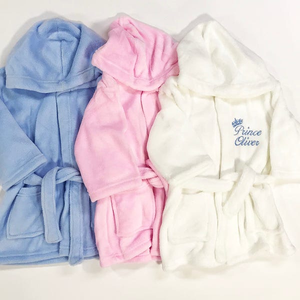 Personalised Crown Dressing Gown Etsy