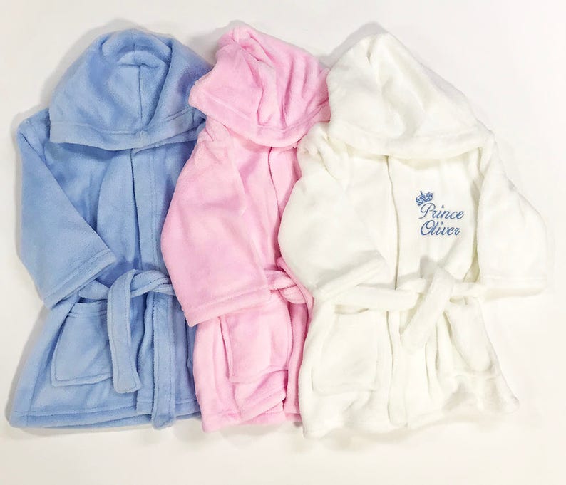 childrens dressing gowns with names on