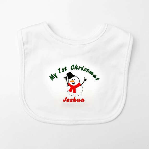 personalised christmas bibs