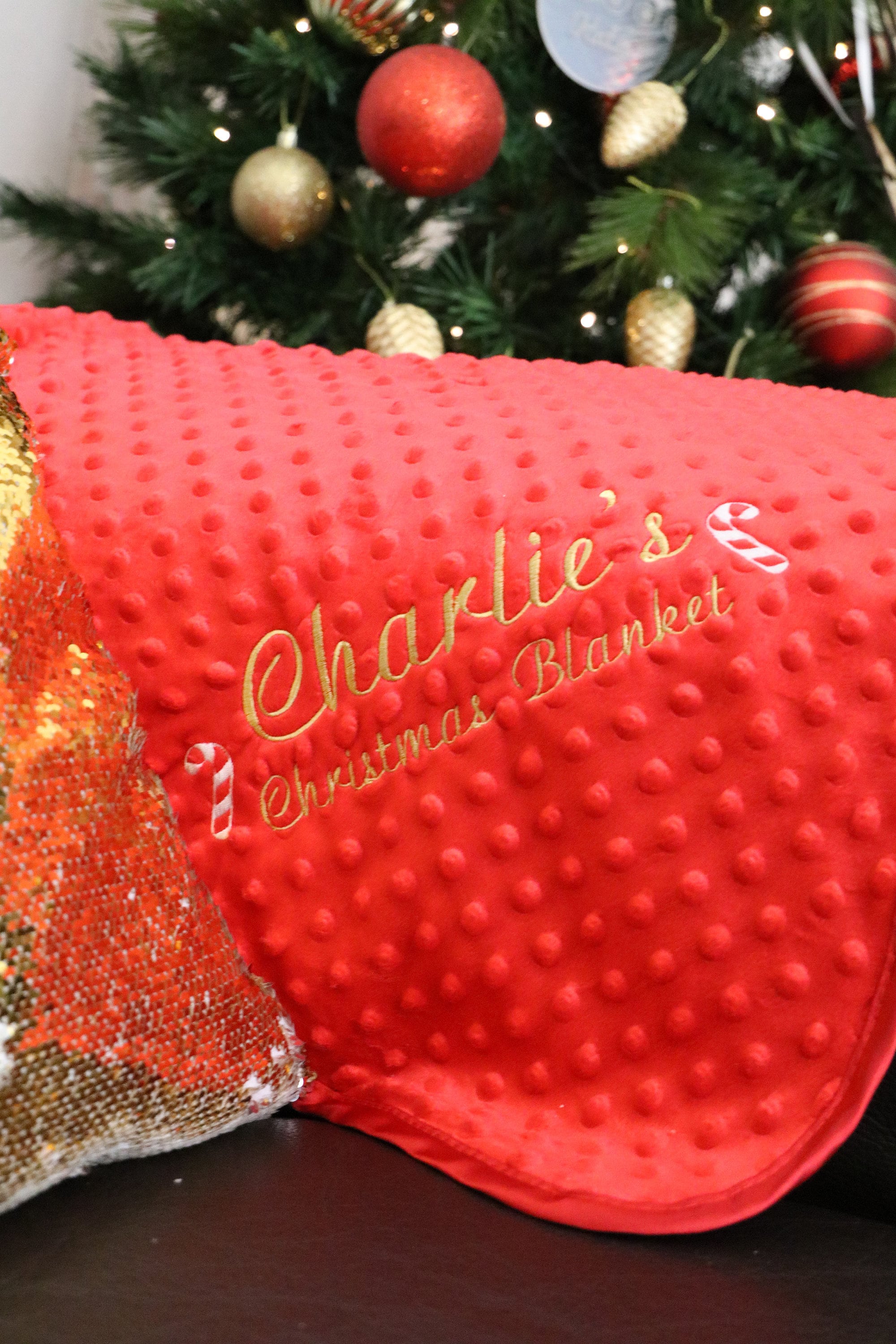 Personalised Christmas Baby Blanket Embroidered Super Soft Etsy