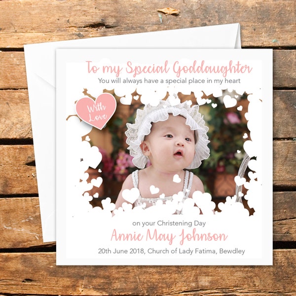Christening Cards Granddaughter Etsy UK