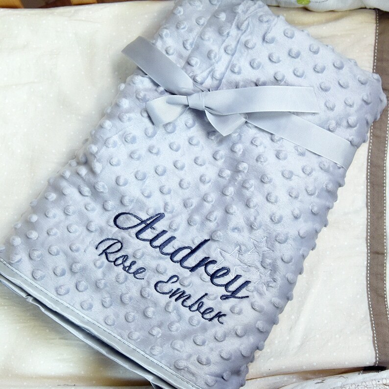 Personalised Baby Blanket Embroidered 