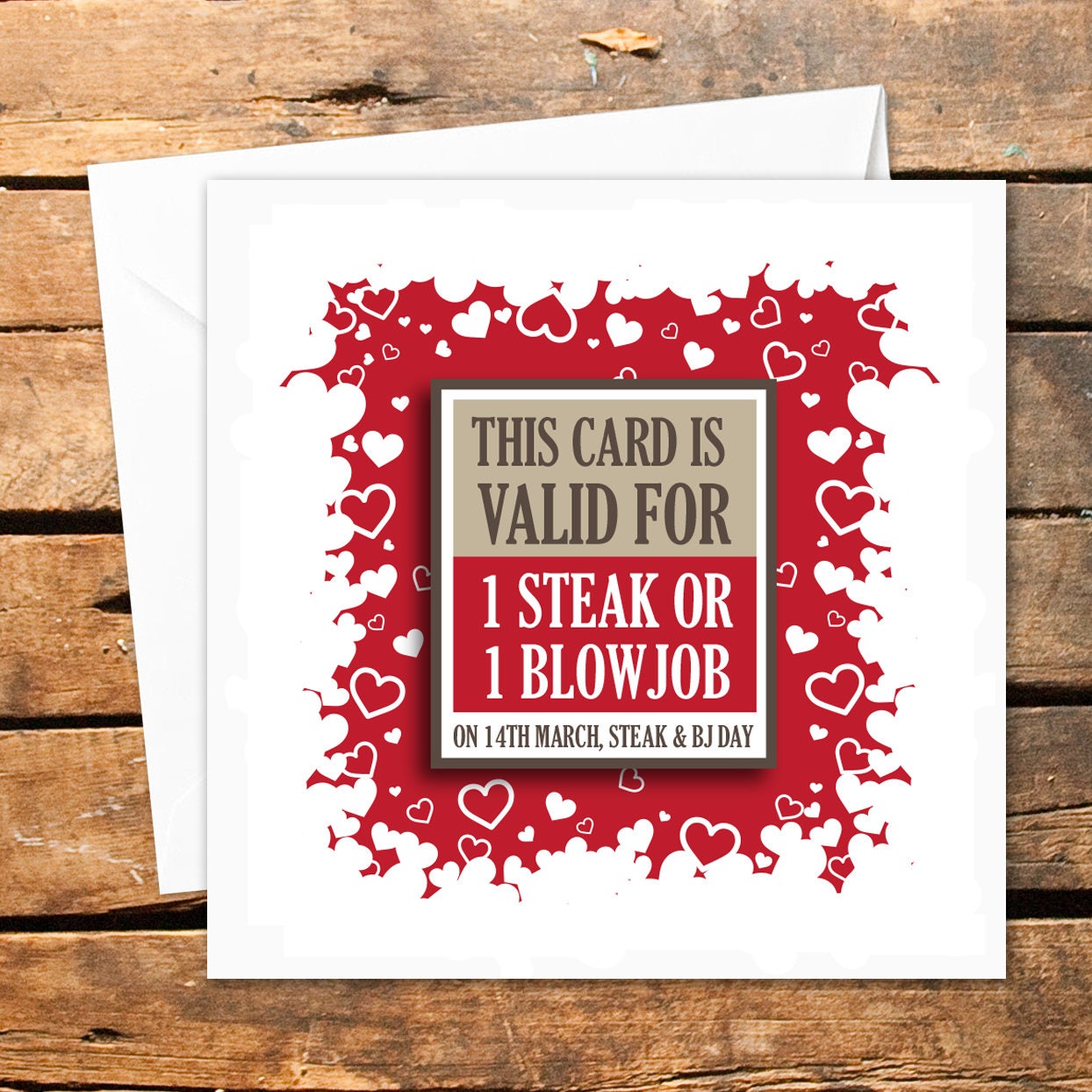 Steak and BJ Day Blowjob Blow Job Men Valentines Day 14th | Etsy