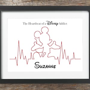 Details about   Personalised Bespoke Disney Pluto Print Love Holiday Gift Day Addict Heartbeat 