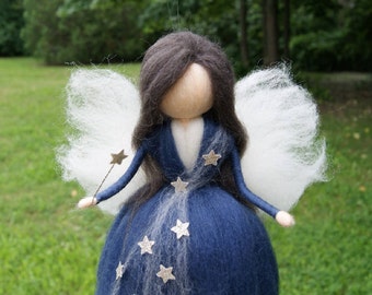 Wool Needle felted fairy Christmas favor