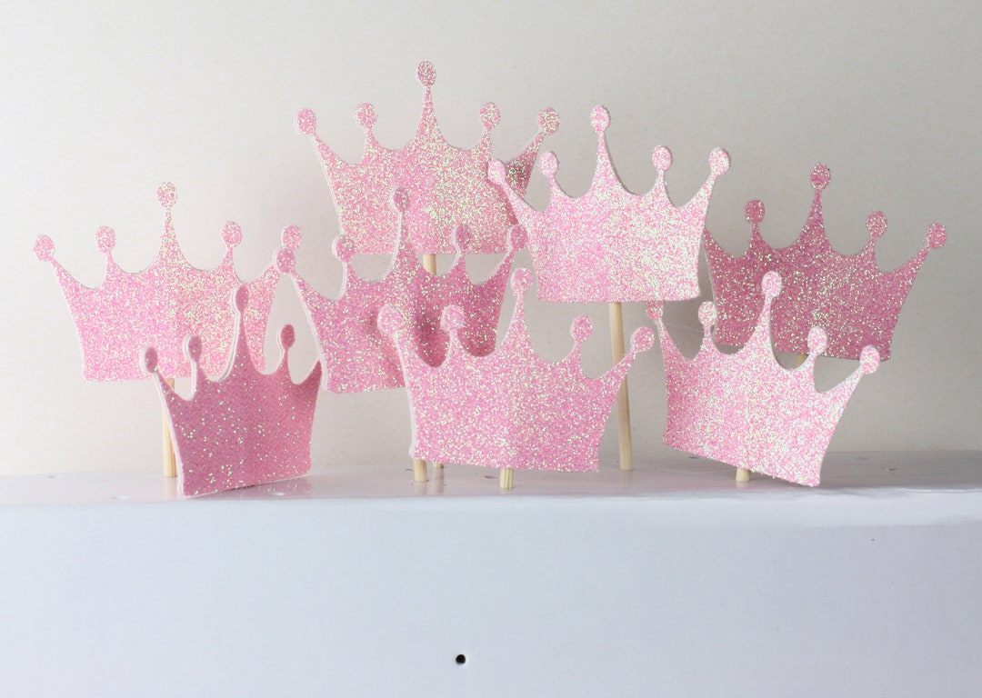 Mini Crown Cake Toppers Tiara Cake Princess Party Etsy
