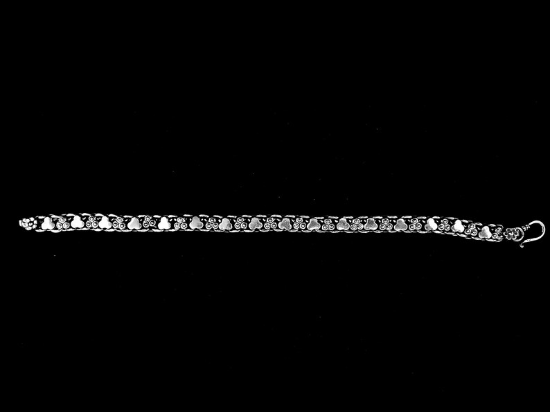 Vintage Oxidized 925 Silver Bracelet