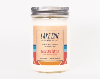 Lake Erie Sunset Candle - (12oz)