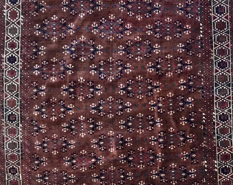 Antique main Turkmen carpet, from the Yomut tribe