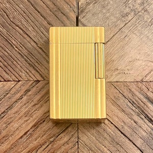 S. T. Dupont lighter - Line 1 - Large model - Windsor model - Gold-plated - Vintage