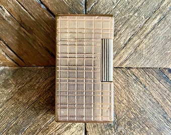 Accendino Flaminaire - Design quadrato - Placcato oro - Vintage