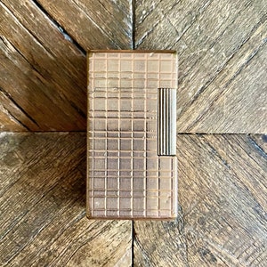 Flaminaire lighter - Square design - Gold-plated - Vintage