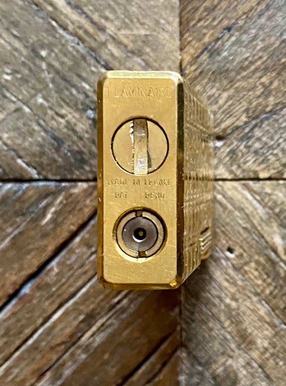 Flaminaire Lighter, Small Square Design, Gold-plated Vintage - Etsy Flaminaire Lighter, Small Square Design, Gold-plated Vintage - Etsy