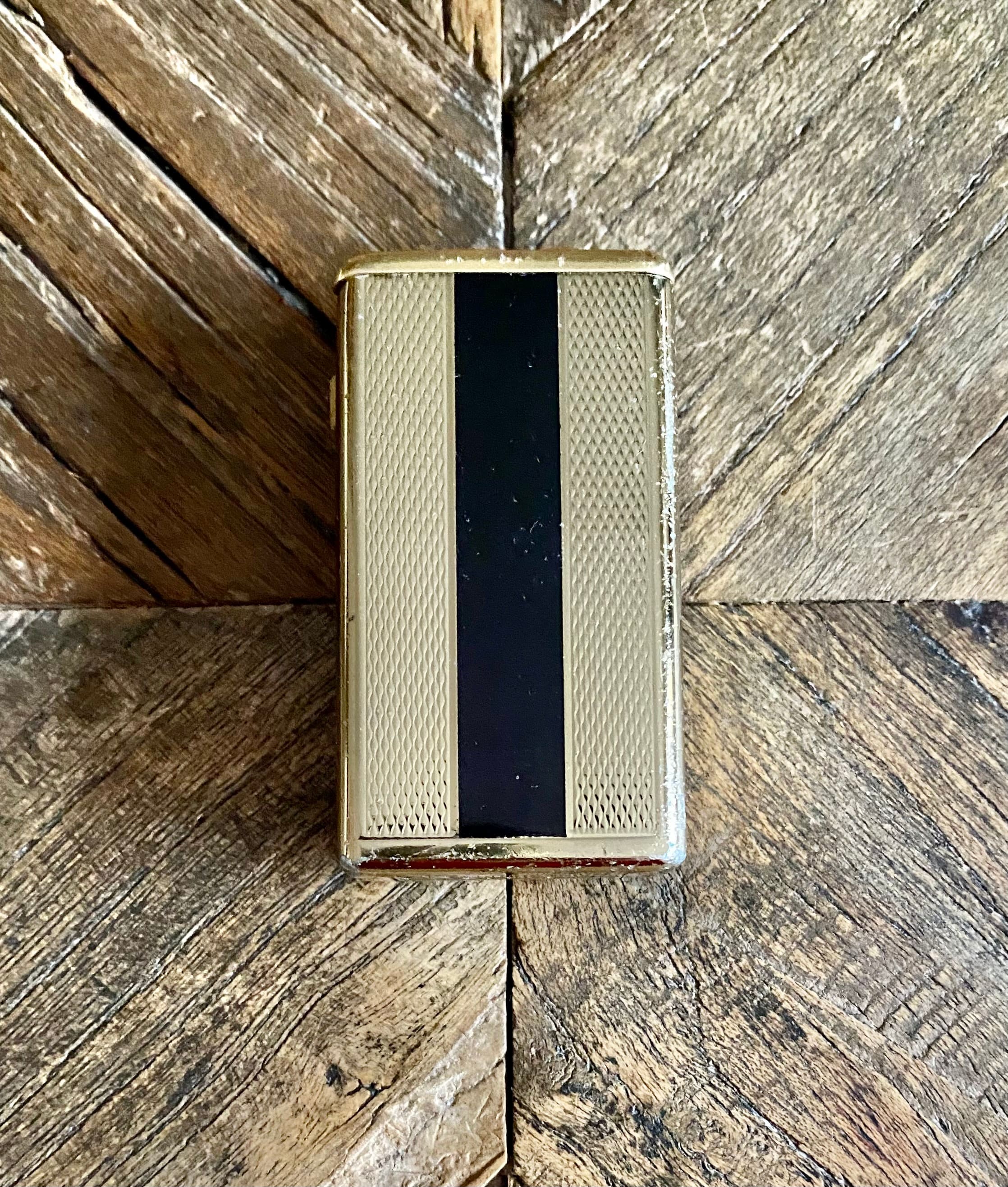Flaminaire Lighter - Square Design - Gold-plated - Vintage