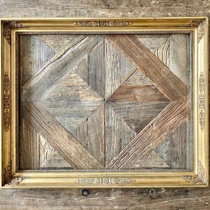 Antique wooden gilded frame (inside dimensions: )
