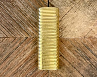 Cartier lighter - Horizontal line design - Gold-plated - Vintage