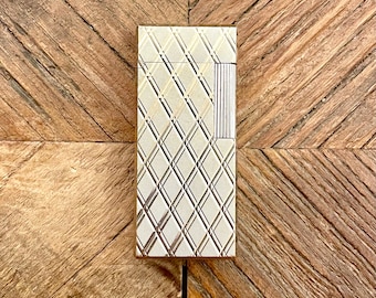 Encendedor Flaminaire - Diseño Losange - Plateado - Vintage
