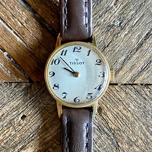 Tissot Damen Armbanduhr, Gelbgold - Vintage