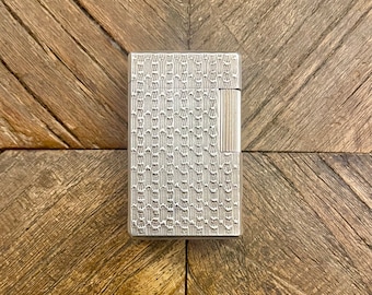 Encendedor Flaminaire - Línea F10 - Modelo pequeño - Diseño original - Plateado - Vintage