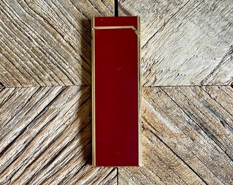 Encendedor Colibri ultradelgado - Laca china burdeos - Con su caja original - Vintage