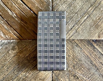 Encendedor Myon - Diseño Príncipe de Gales - Plateado - Vintage