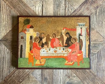 Icono ortodoxo que representa la "Anástasis" y el "Dodekaorton"