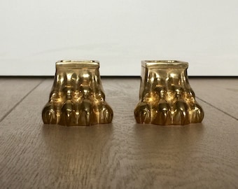 Copper lion&#39;s paw furniture (19th century) - Pieds de meuble en cuivre, en forme de patte de félin