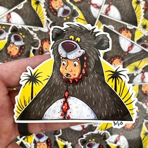 Midsommar Jungle Book Stickers Coleccionables Original Art Horror Sticker Nostálgico