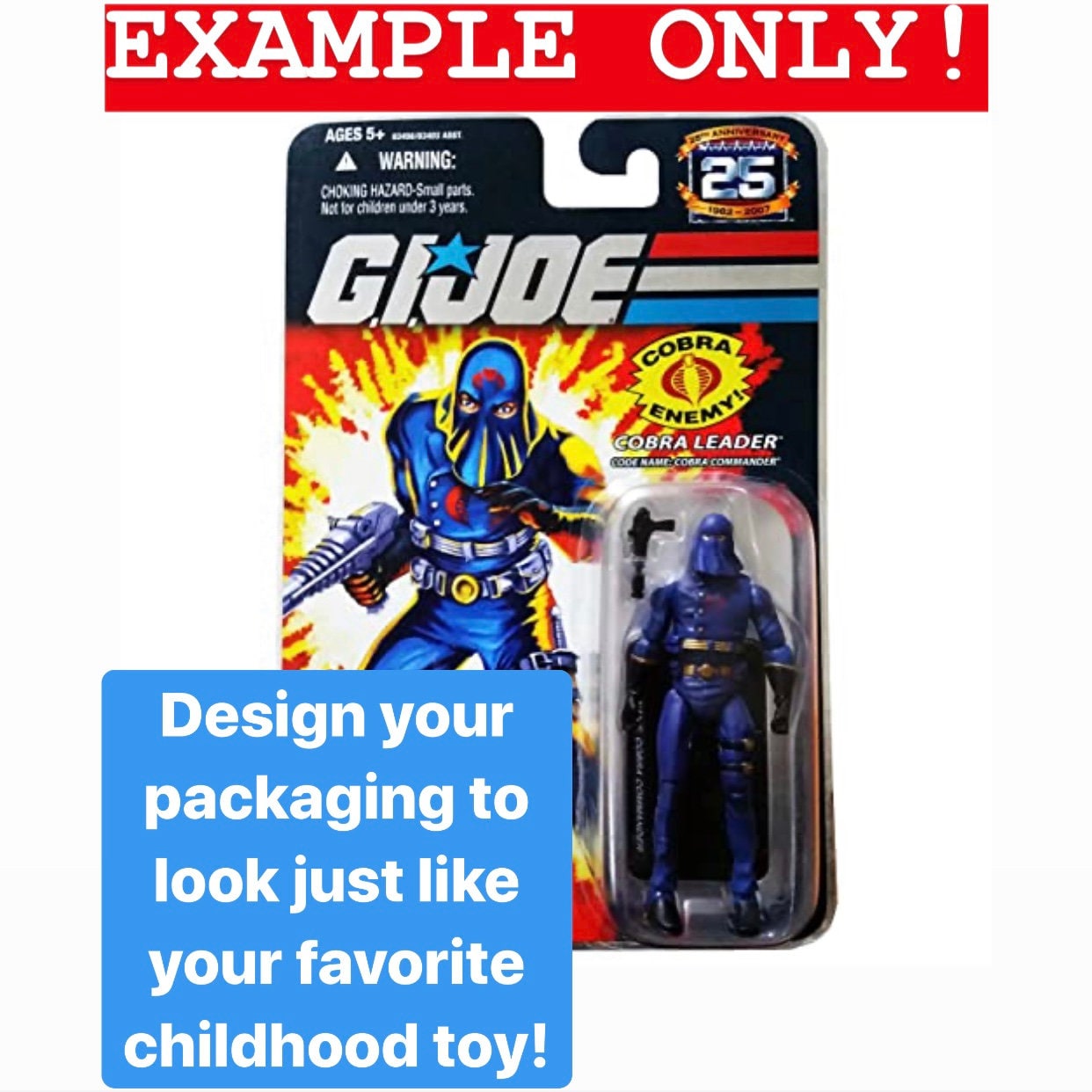 blank action figure box