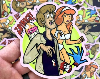 ZOINKS! Stickers Idle Hands Horror Movie Shaggy & Daphne Collectible Cool Stickers Slaps Nostalgia