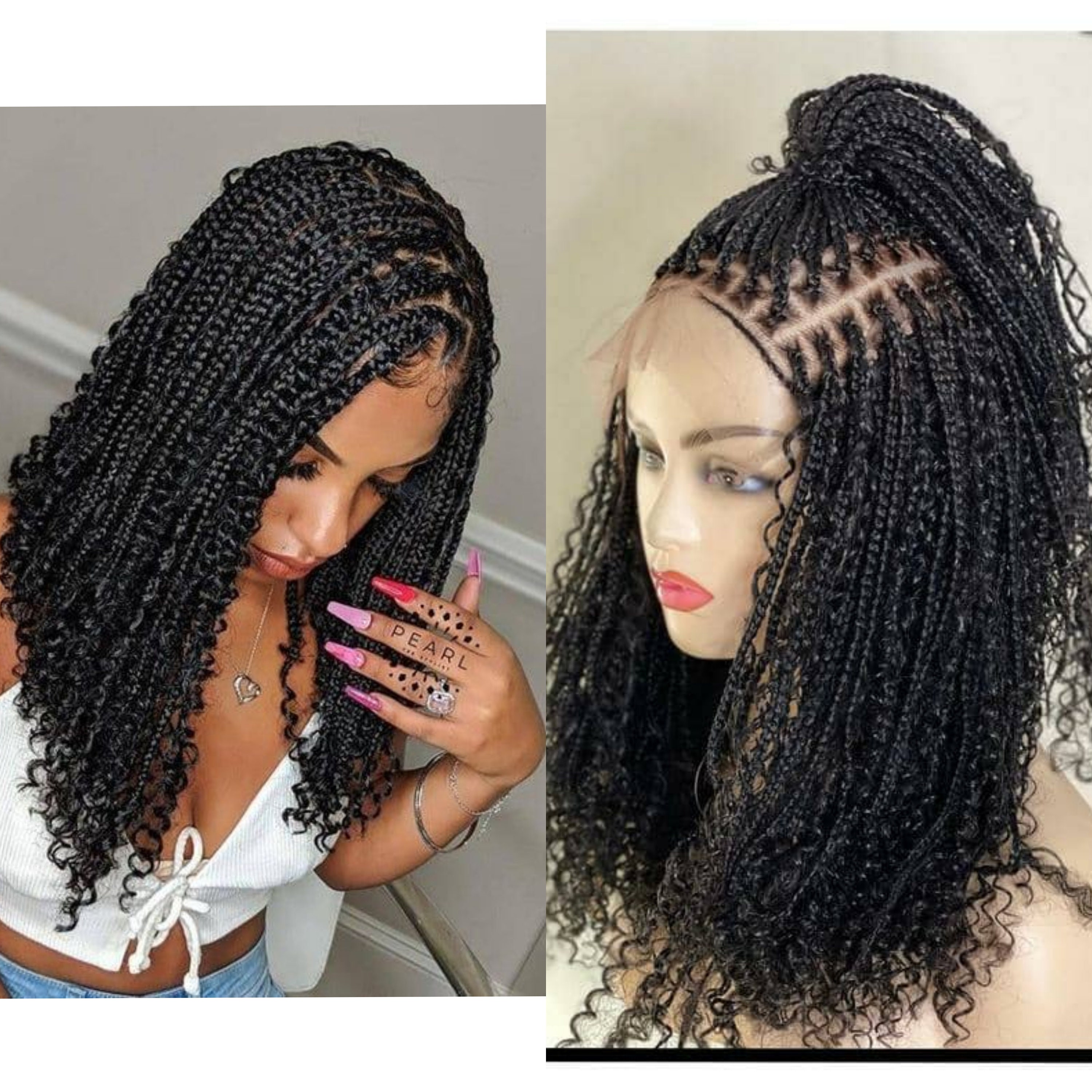 Pre-order GODDESS KNOTLESS BRAIDS. Boho Braided wig. | Etsy