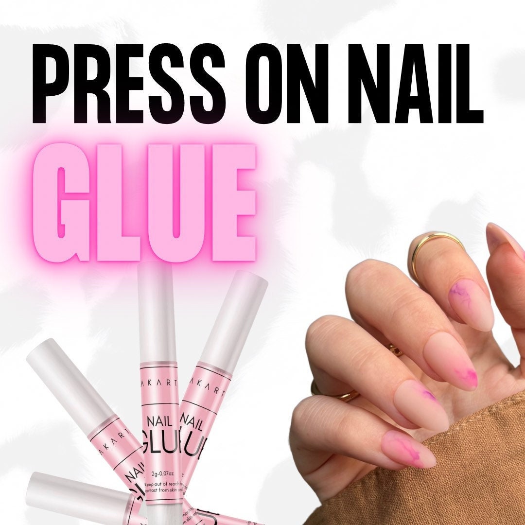 Press on Nail Glue // Strong Gel Nails Adhesive Long Wear - Etsy Canada Press on Nail Glue // Strong Gel Nails Adhesive Long Wear - Etsy Canada